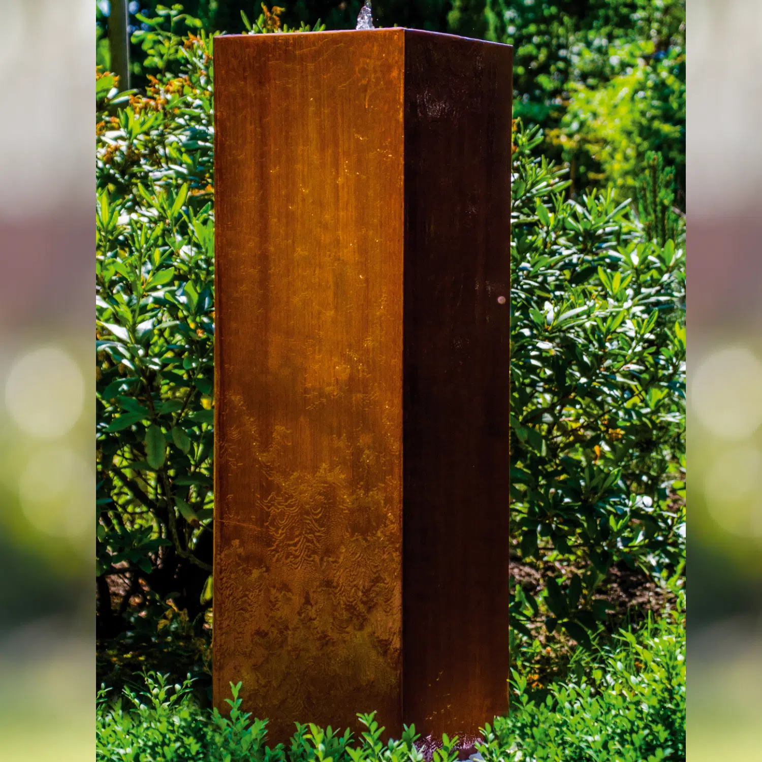 Peru 100 cm Vandfontæne i Corten Stål - Haven Skønhed