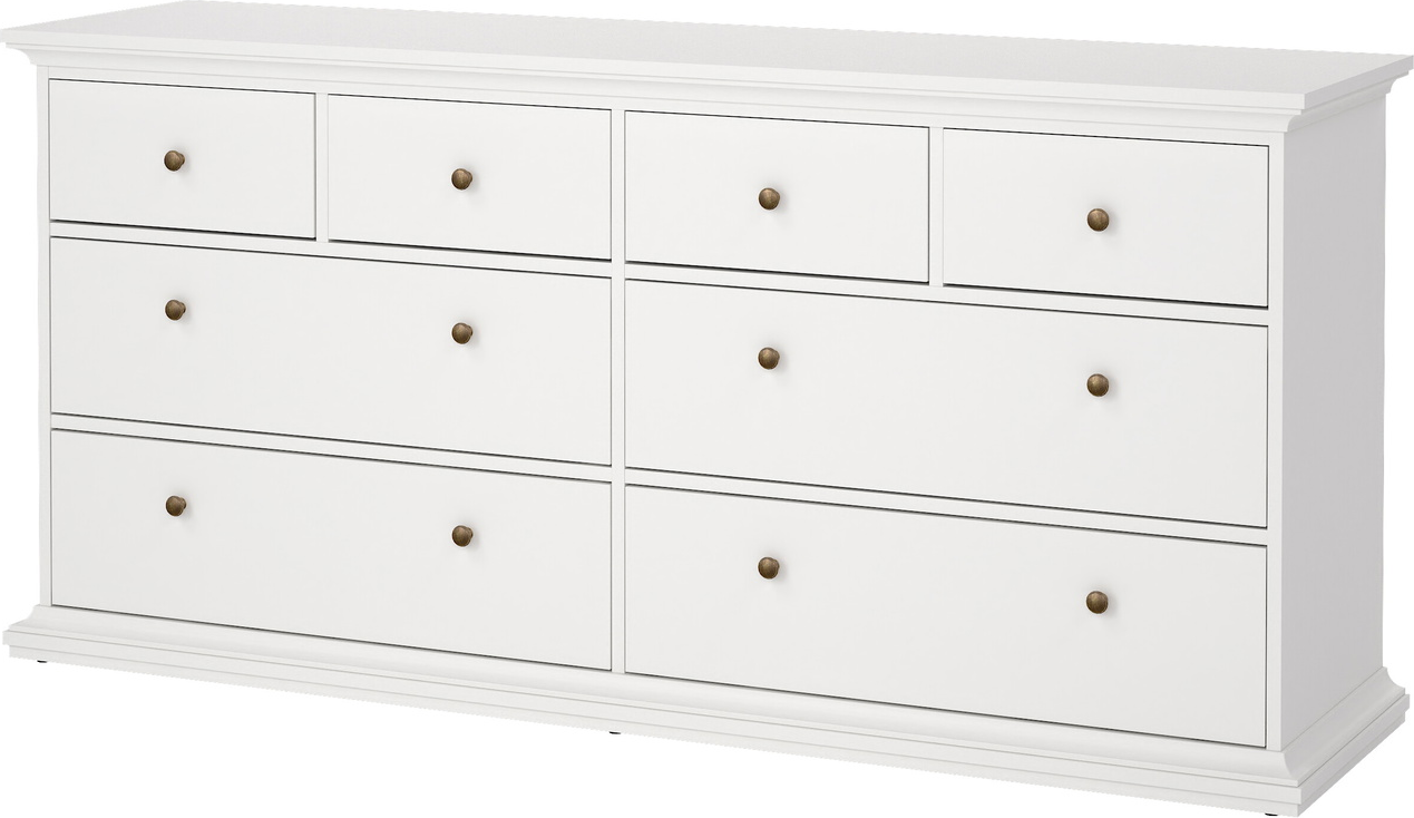 Dobbeltkommode Vesterholm Nora    Skuffer  Hvid  Fsc-certificeret Dansk Design  H87ã B183ã D49
