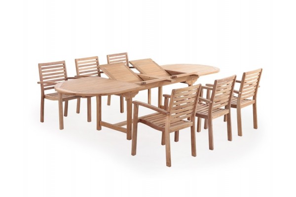 Alma Pala Teak Havemøbelsæt – Perfekt til Udendørs Hygge!