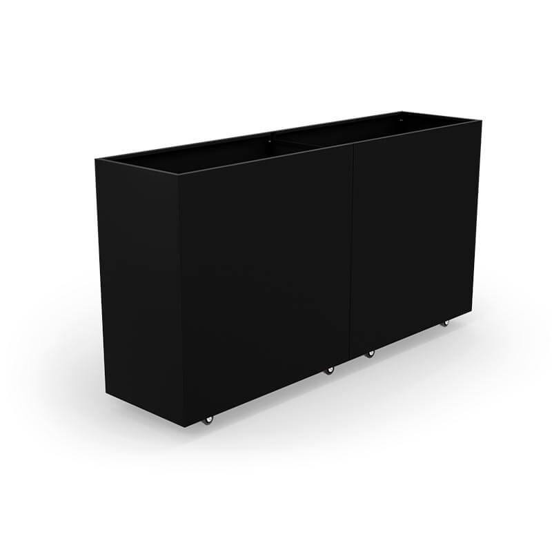 Thor Plantekasse   Hjul 160   40   80 Black Steel
