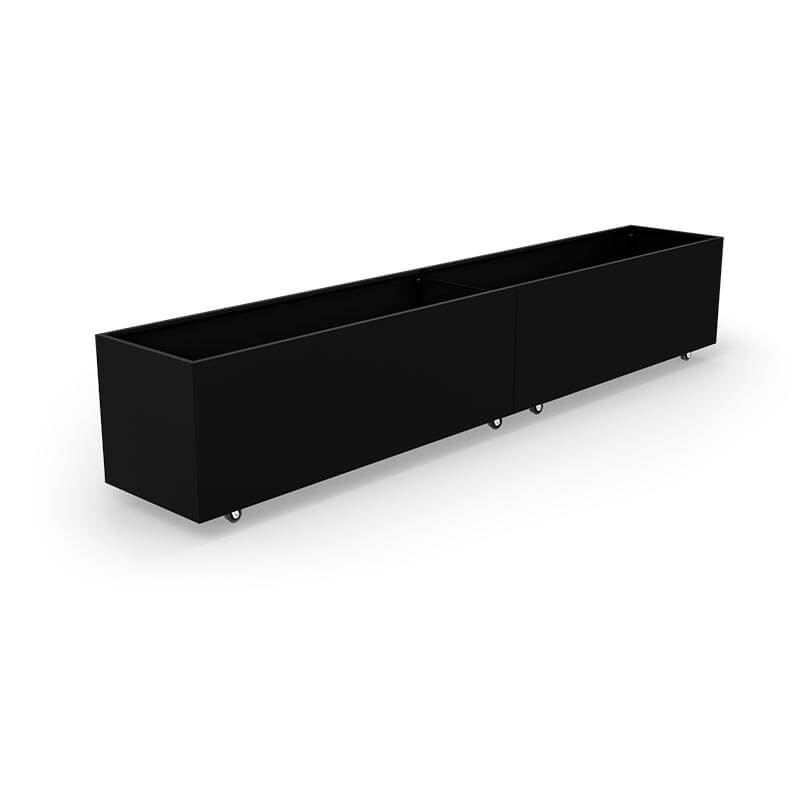 Thor Plantekasse   Hjul 240   40   40 Black Steel