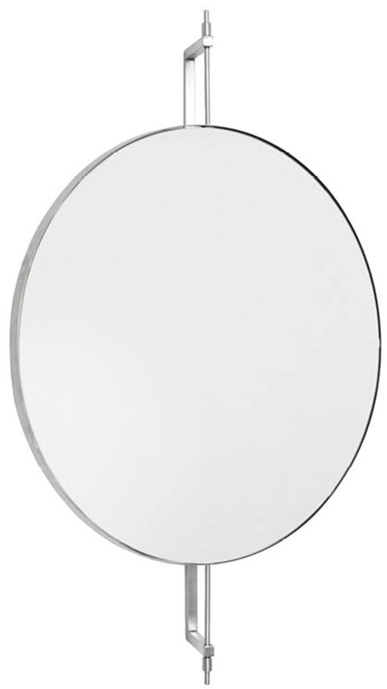 Spejl Kristina Dam Rotating Mirror Roterende Vægspejl   Rustfrit Stål H91   D13