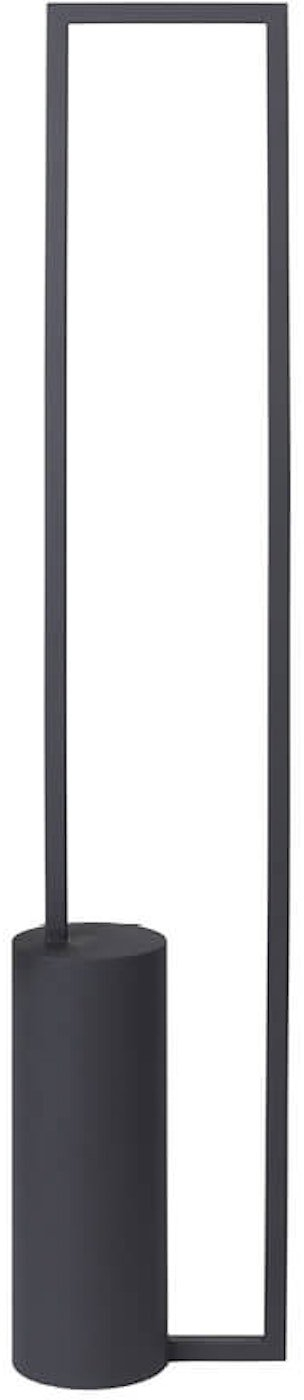 Gulvlampe Kristina Dam Geometric Sort Pulverlakeret Stål Skulpturel Led-designlampe H130