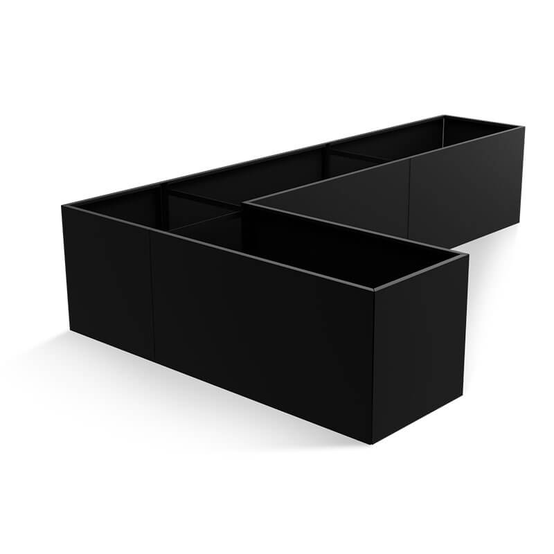 Thor Vinkel Højbed Black Steel  :40