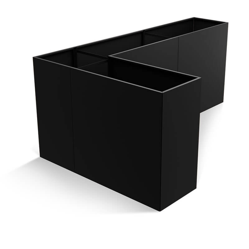 Thor Vinkel Højbed Black Steel  :80