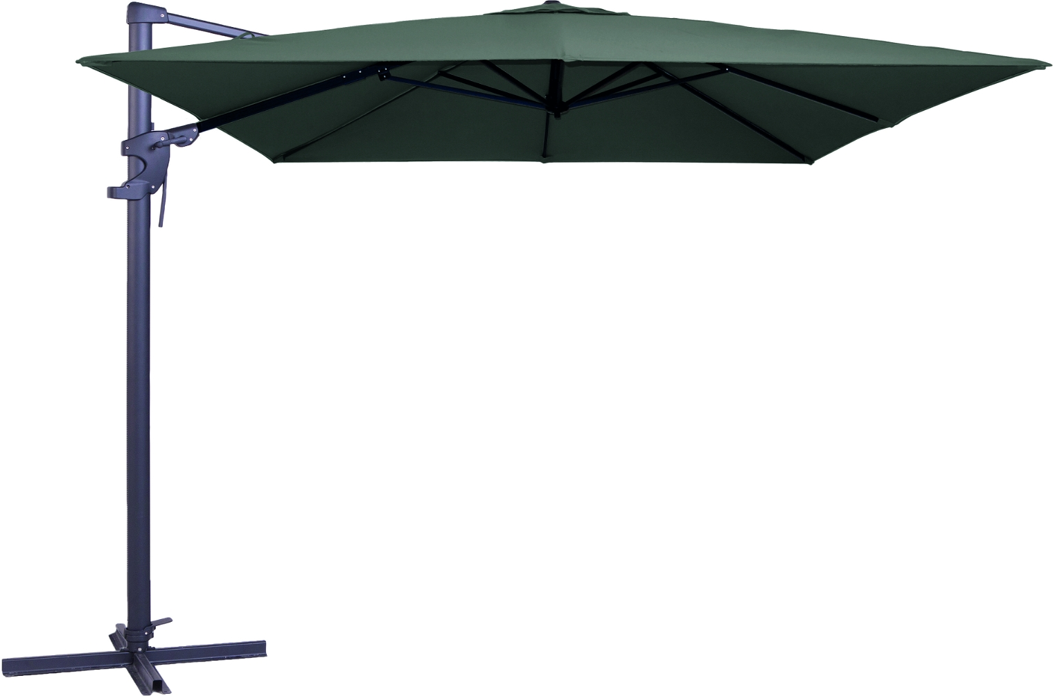 Hængeparasol med Sidearm - Mørkegrå Colmar Design