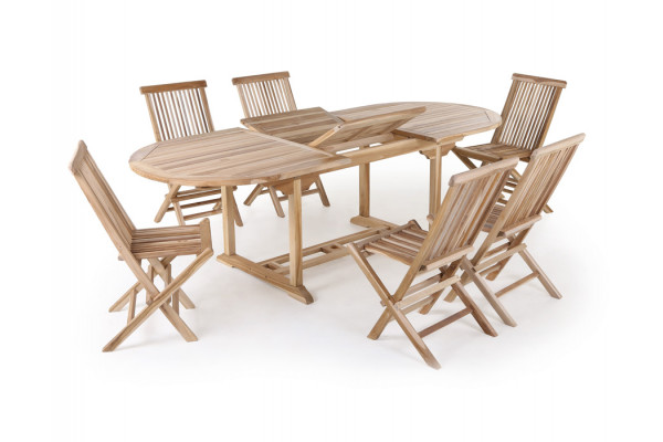 Malaga Køln Teak Havemøbelsæt – Stilfuld Udeliv!