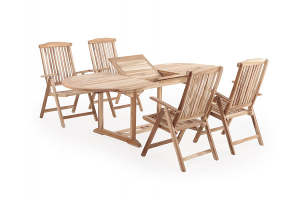 Malaga Teak Havemøbelsæt – Elegant Haveindretning!