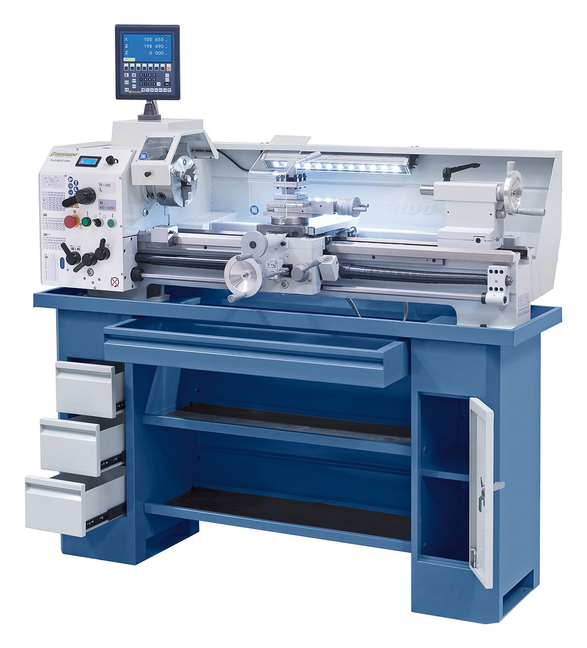 Metal Drejebænk Profi 880 G Vario med Digital Akse - Tilbud!