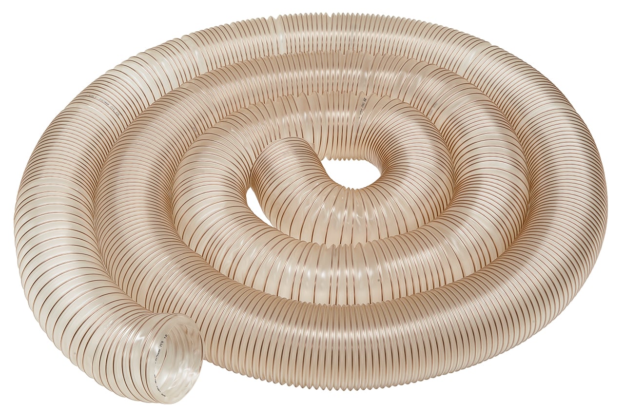 Transparente PU-slange 100 mm x 10 m fra Bernardo