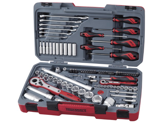 Topnøglesæt  Med     Quot        Quot  4kt-tilslutning Teng Tools Tm095