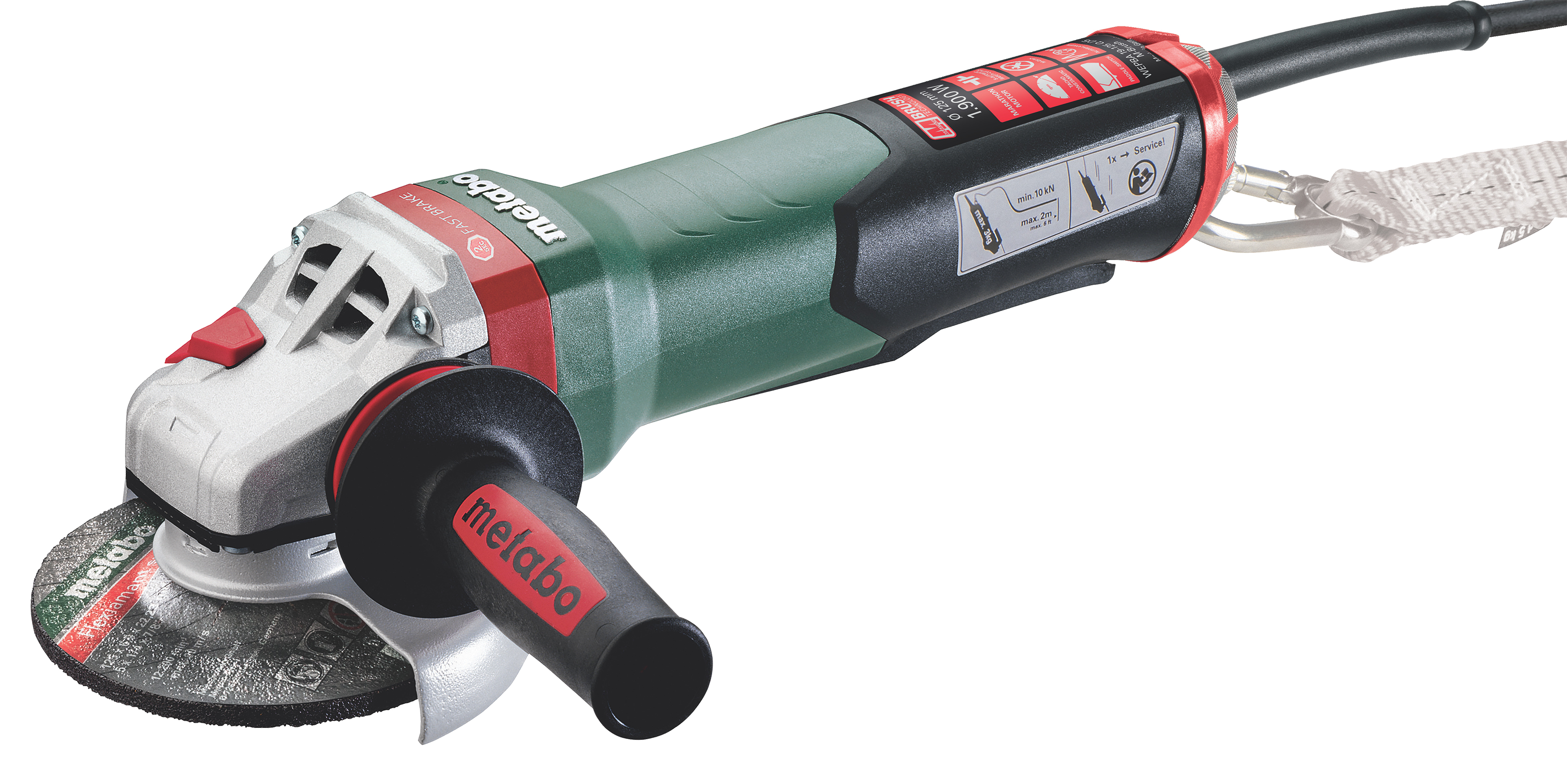 Vinkelsliber 125mm 1900w Wepba 19-125      -brush