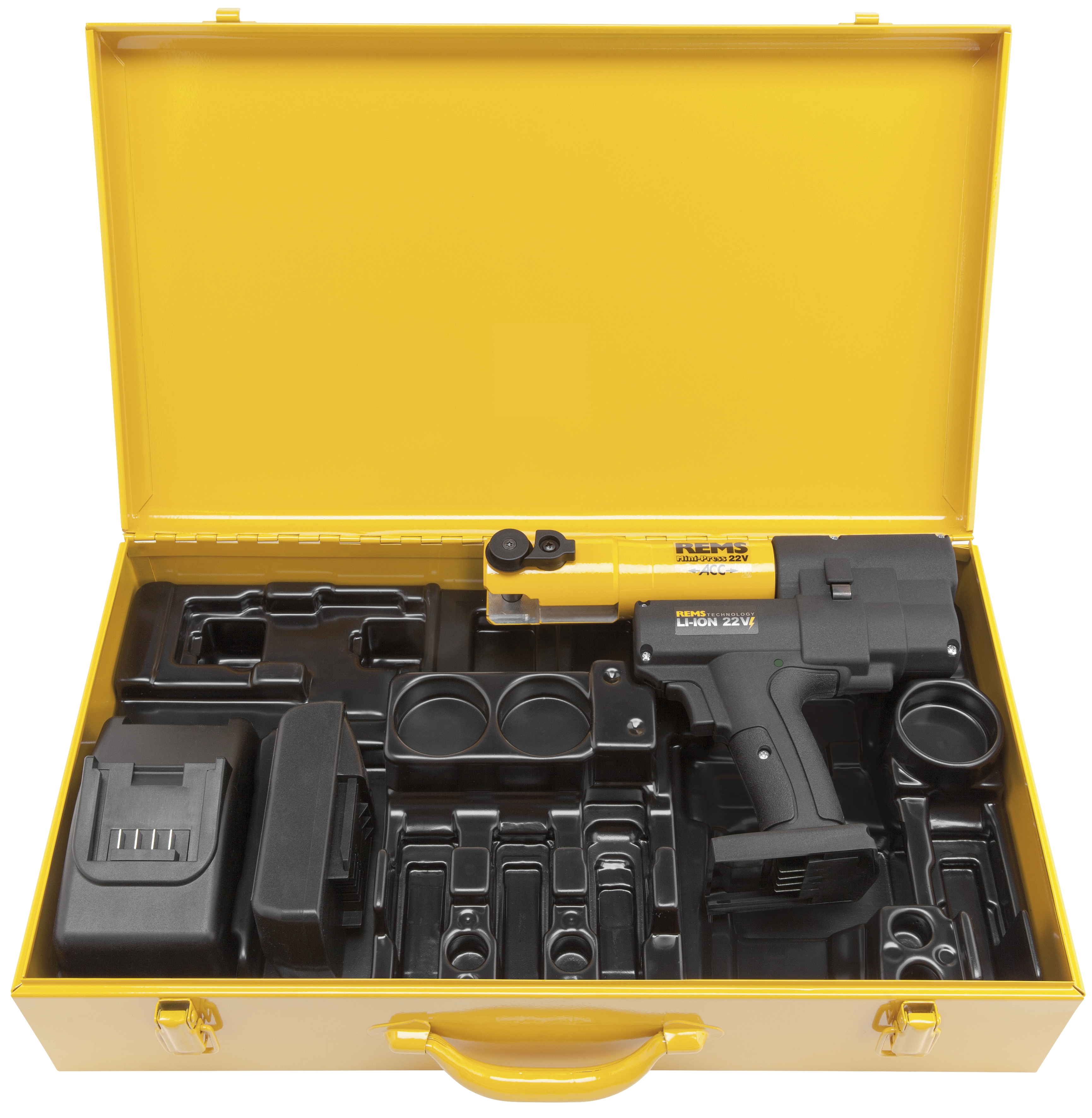 Rems Pressmaskine Mini 22v Acc Stålkasse