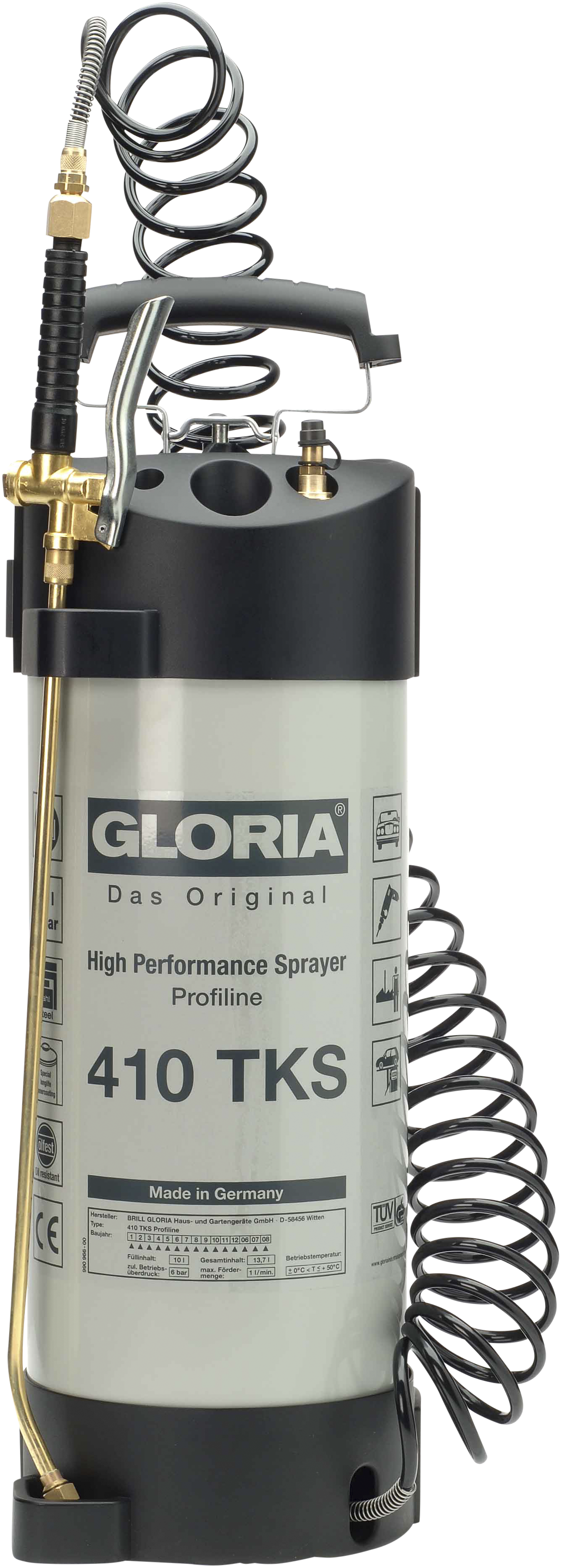 Gloria Højtryksprøjte Profline 410tks 10 Ltr
