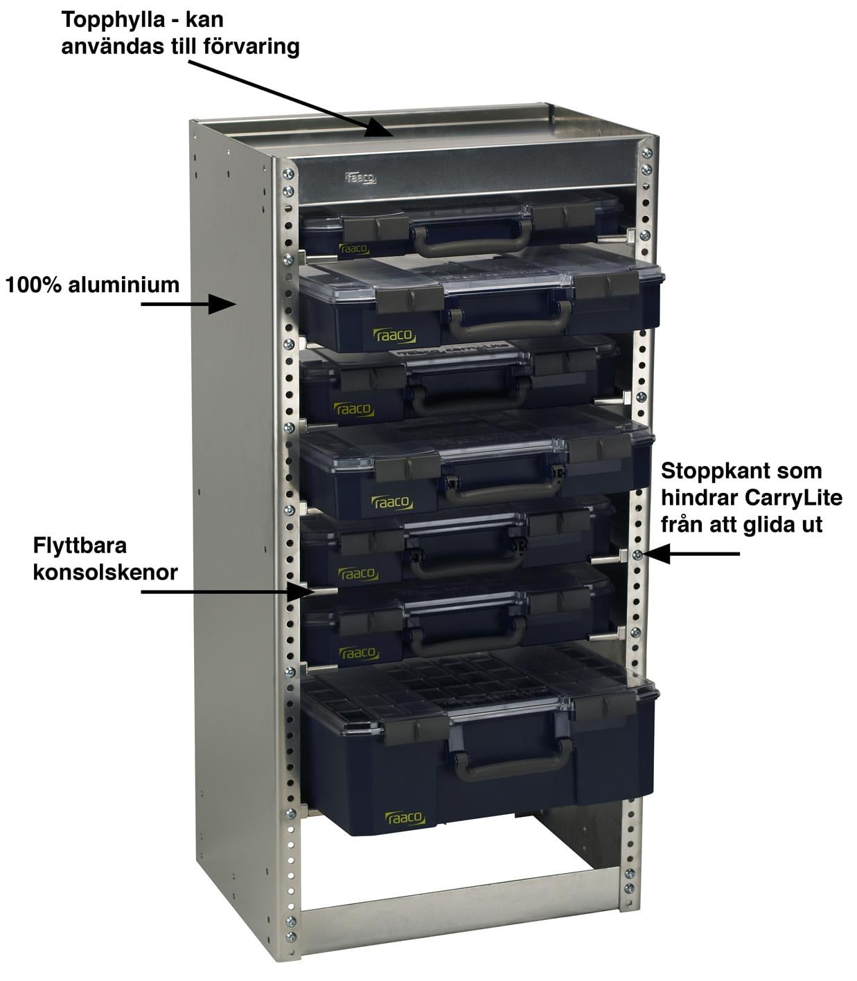 Bilreol S292 med Carrylite Indsats – Effektiv Opbevaring