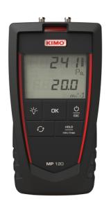 Kimo Mp120 Microanemometer: 1000 Kalibreringscertifikat