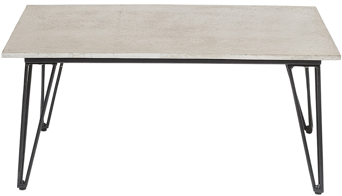 Udendørs Sofa-   Sidebord Bloomingville Mundo Grå Stål   Cement H42   60   90