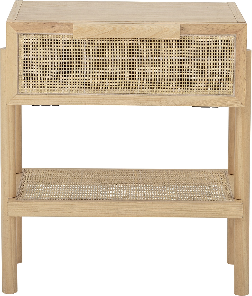 Sidebord Bloomingville Manon Natur   Fyrretræ   Rattan Med Skuffe