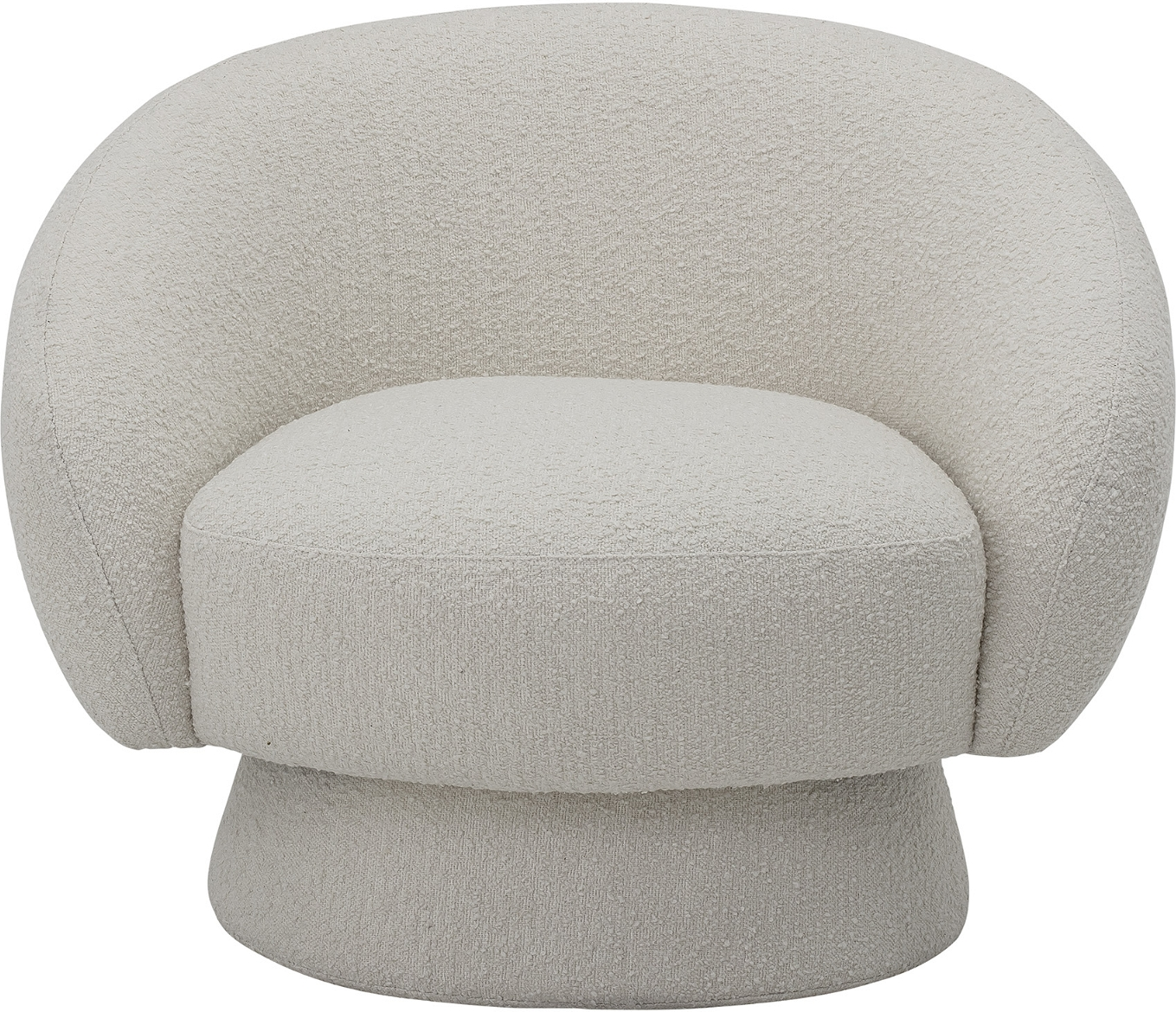 Loungestol Bloomingville Ted Hvid Polyester 74x82x93   Moderne Organisk Design