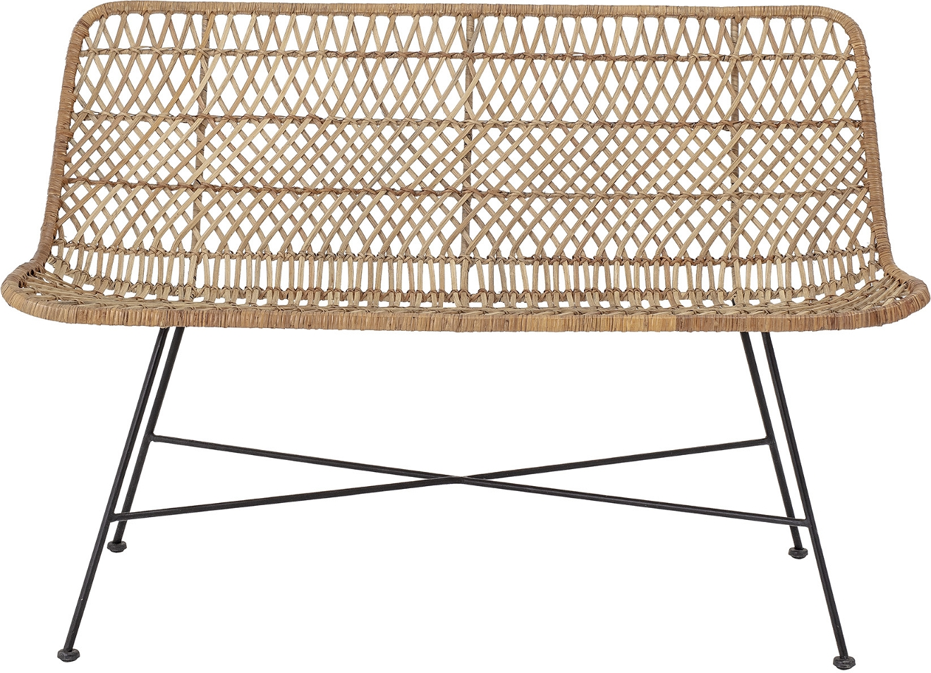 2-personers Rattan Sofa Hallie fra Bloomingville - Stilren Design