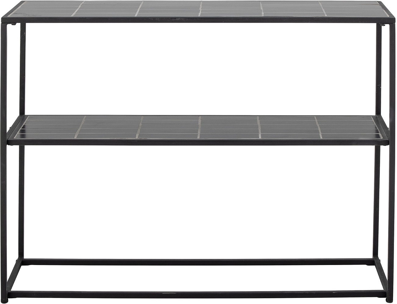 Konsolbord Bloomingville June - Elegant Sort Sten og Metal