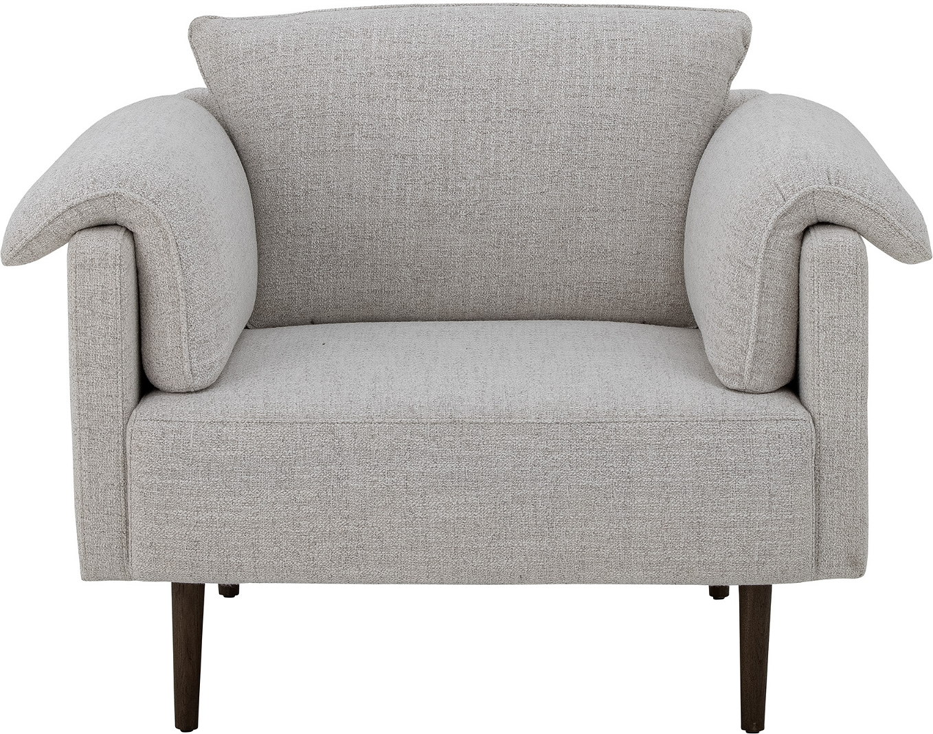 Elegant Loungestol Chesham i Hvid Polyester fra Bloomingville