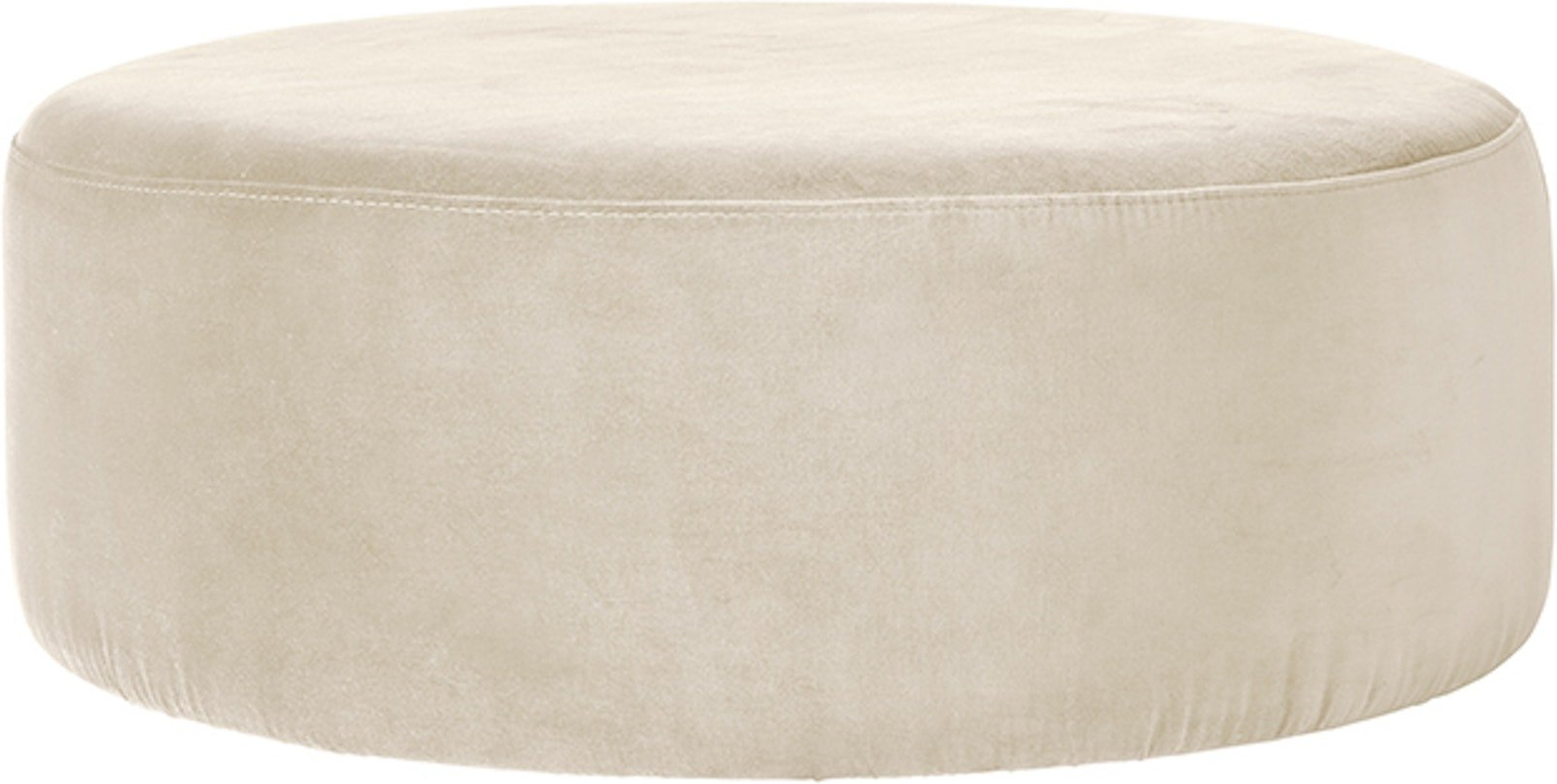 Puf Broste Copenhagen Wind ø82   H30   Hvid 100  Polyester
