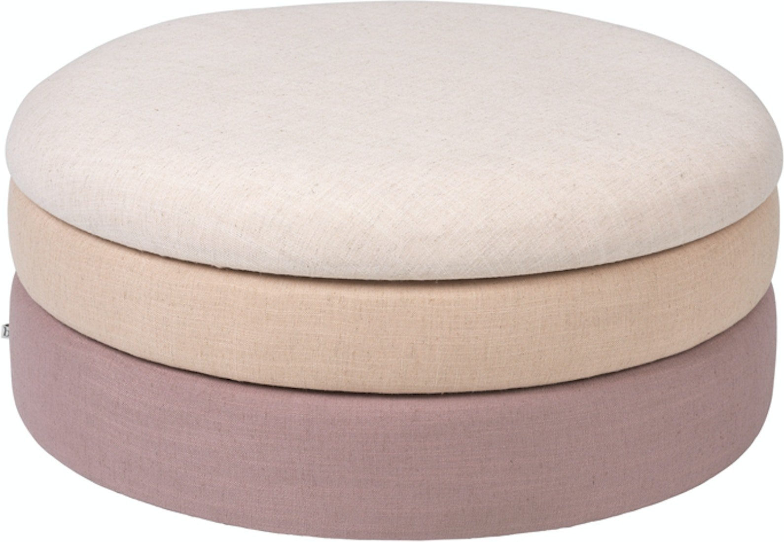 Broste Copenhagen Pond Puf - Natur Orange Rød Ottoman