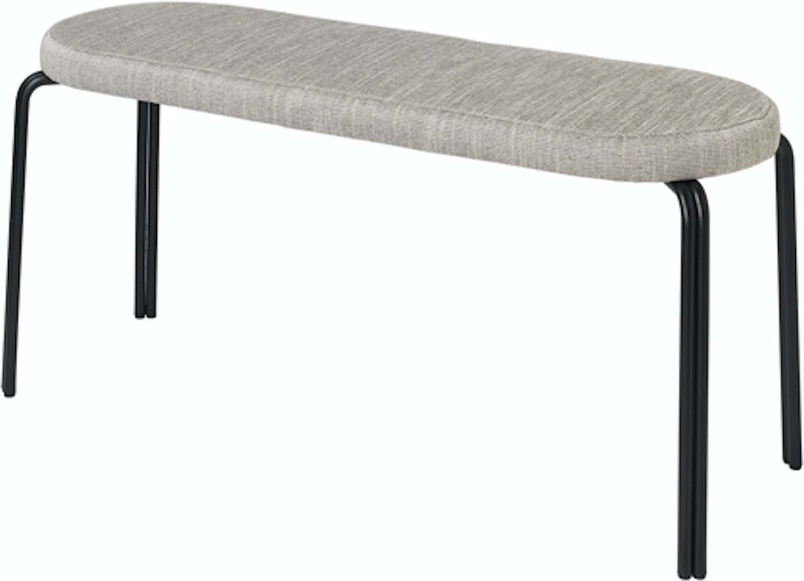 -personers Sofa Broste Copenhagen Oda L110   Tekstil Sort   Elegant Design åndbar Komfort
