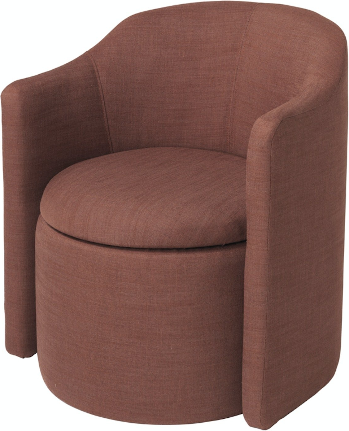 Loungestol Broste Copenhagen Pond Rød Polyester-viskose Lænestol Til Stue 75x65x66