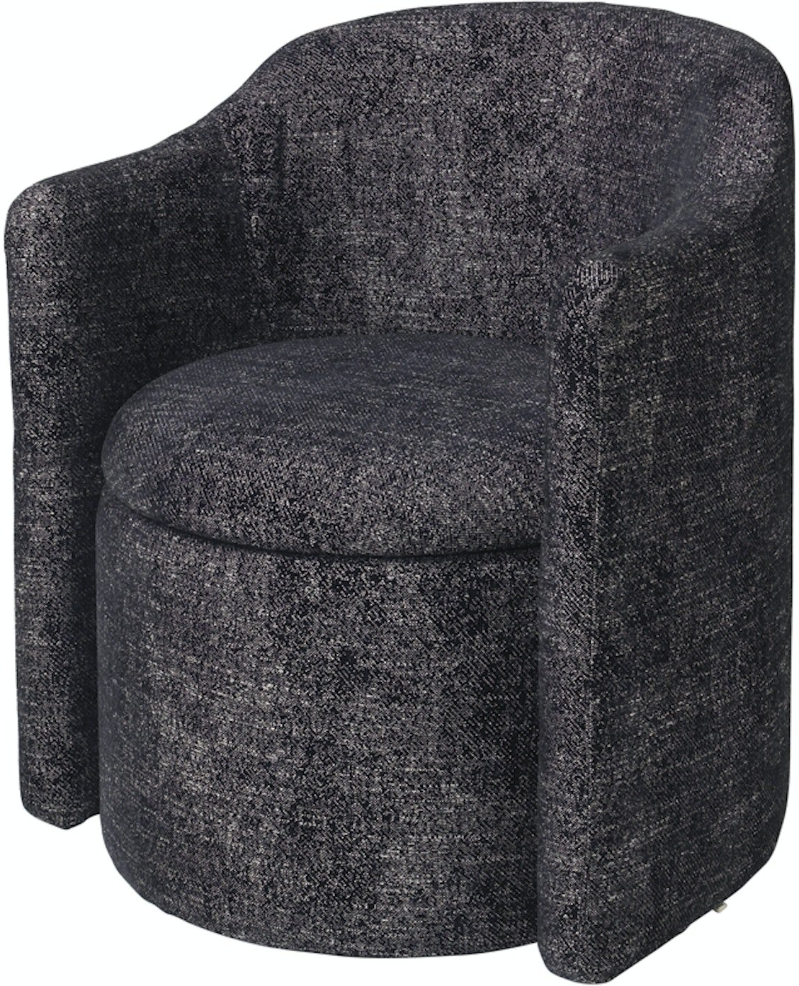 Loungestol Broste Copenhagen Pond Sort   Blødt Polyester-   Viskosebetræk  Elegant Design