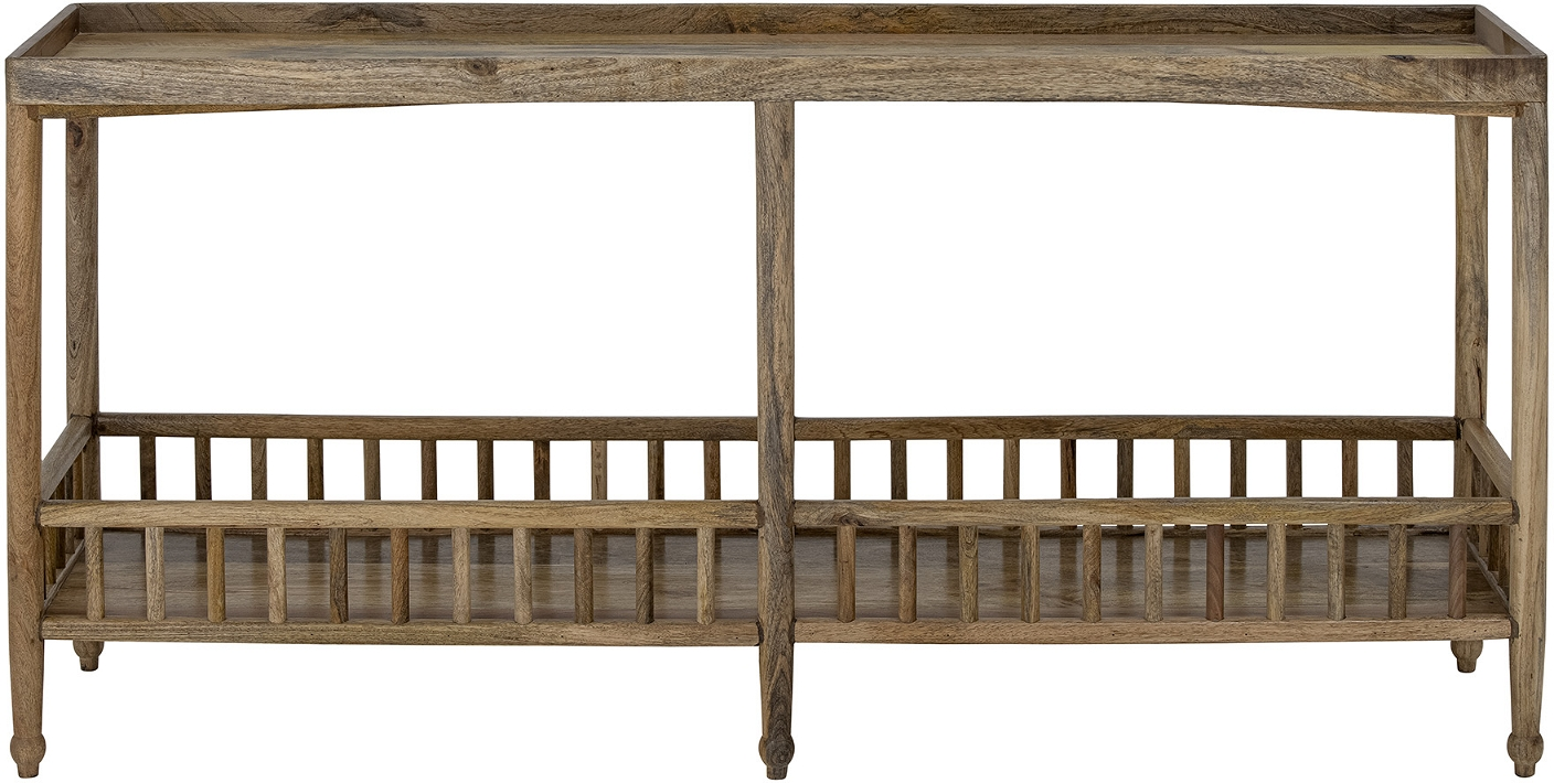 Elegant Konsolbord i Mangotræ - Stilet og Robust 80 cm