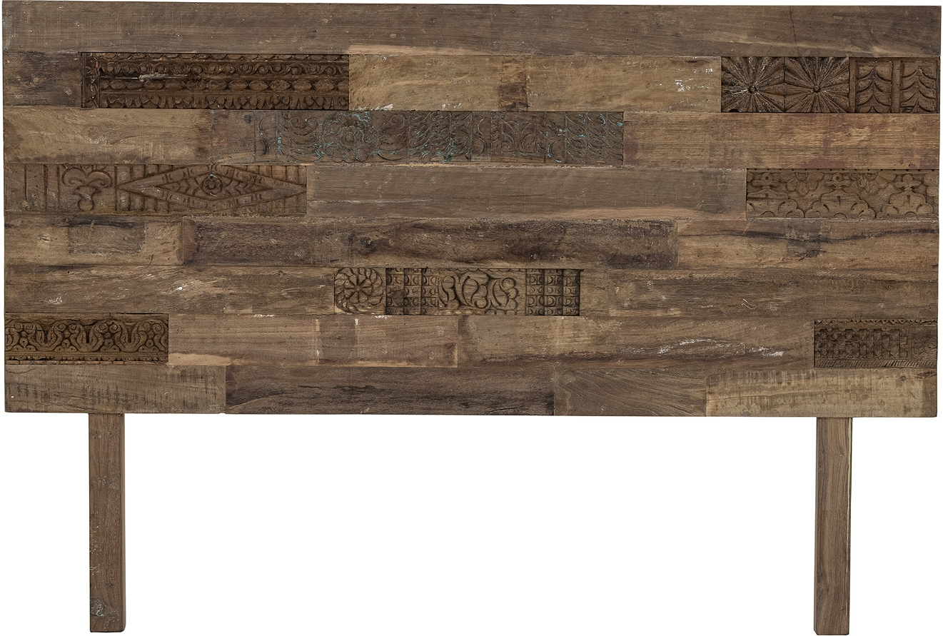 Rustik Sengegavl Creative Collection Rilo Genanvendt Træ Natur H122xl180