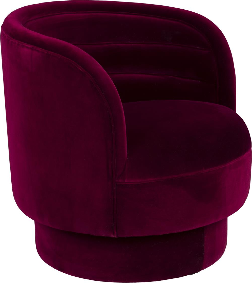 Loungestol Dorothy i Aubergine - Elegant Design til Dit Hjem