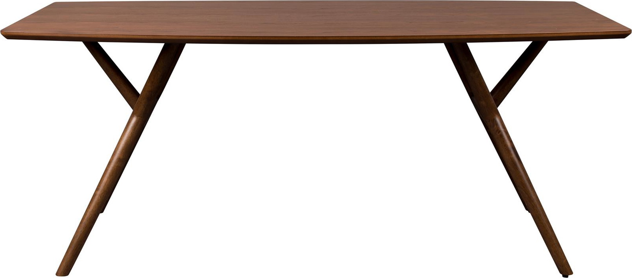 Spisebord Dutchbone Malaya 180x90    Bordplade   Valnødfiner  Gummitræsbase  Mid-century Moderne