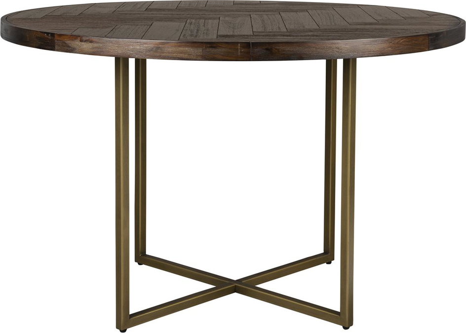 Elegant Rundt Spisebord fra Dutchbone - Mørk Akaciefiner