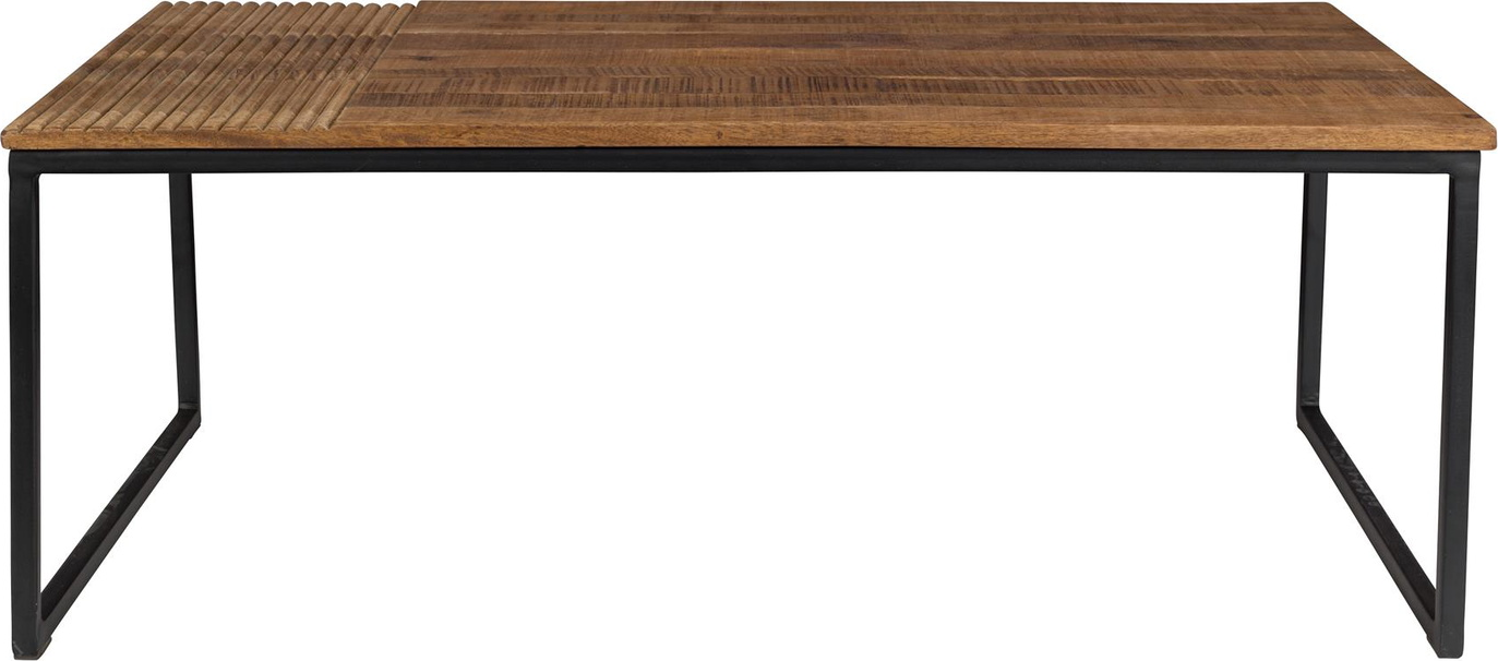Sofabord Salonbord Dutchbone Randi Mangotræ Sort Stål 110x60x41 Valnød