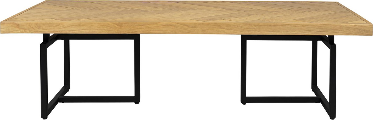 Sofabord Dutchbone Class 120x60x35   Mørk Sand Akaciefinér Stål Vintage Loungebord