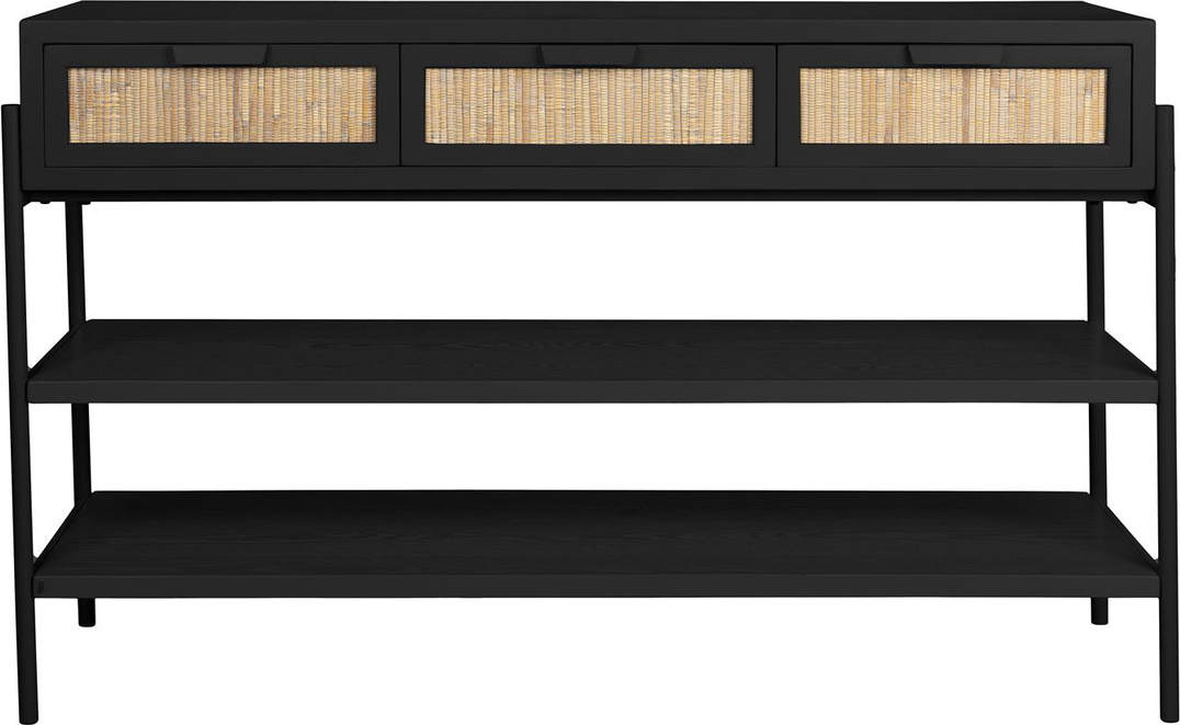 Konsolbord Dutchbone Yasu Antracit Træ Jern 120 38 75