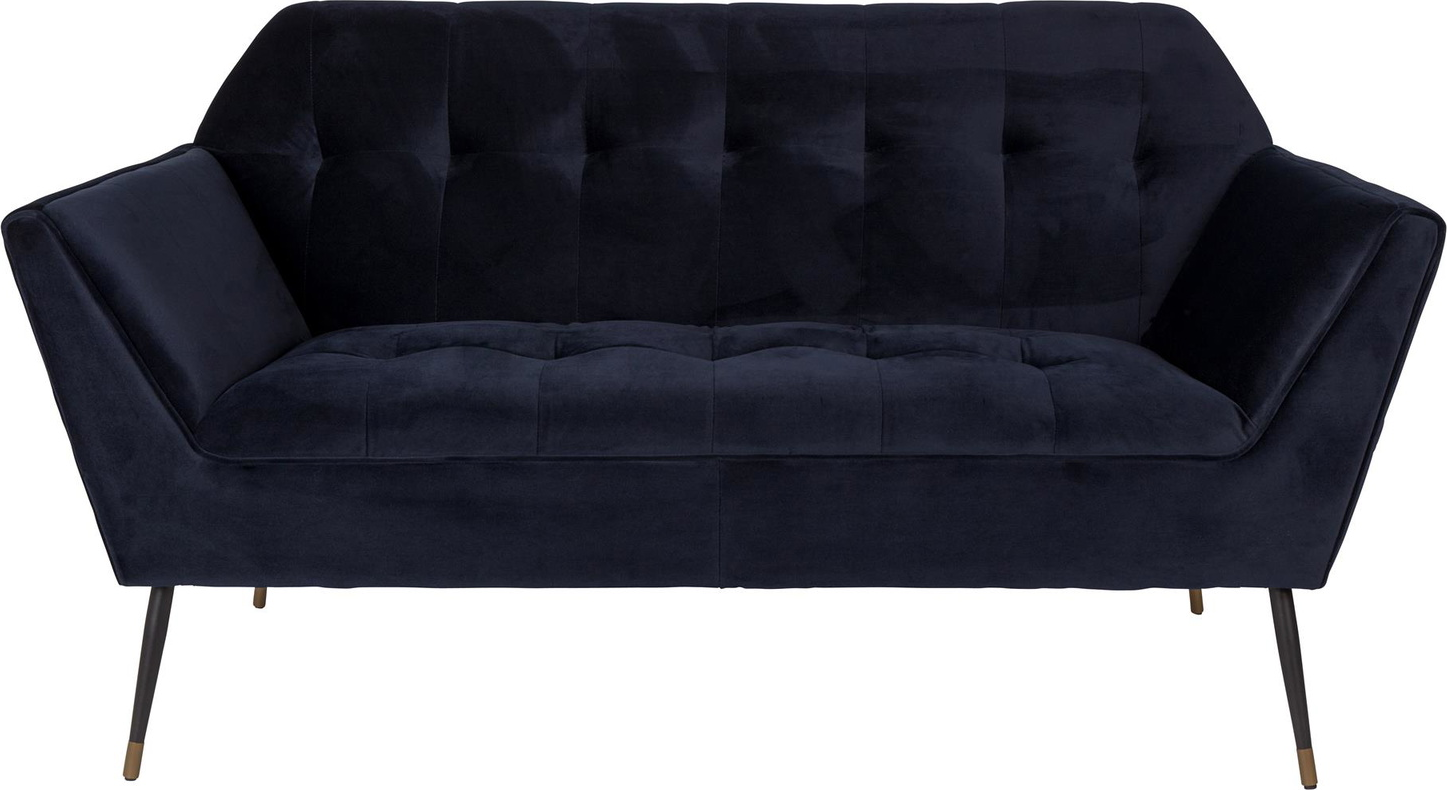 -personers Sofa Dutchbone Kate Mørkeblå Stof 149x80x79