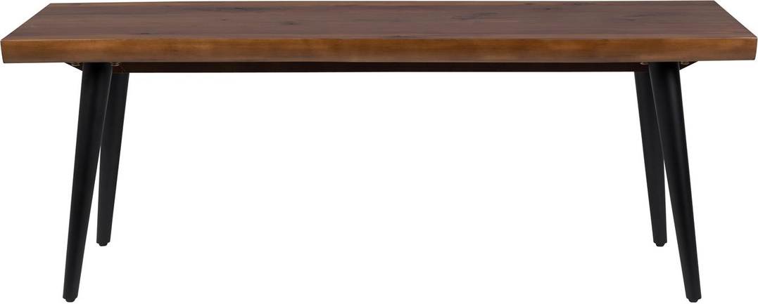 Entrébænk Dutchbone Alagon Kaffe-brun Mdf Med Sorte Stålben 120ã 40ã 45
