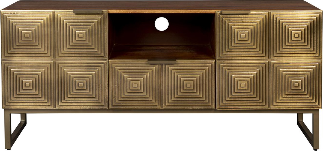 Skænk Sideboard Dutchbone Volan i Gråbrunt Mangotræ