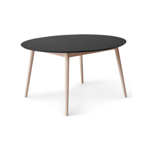 Meza   Hammel Round Spisebord Sort Fenix  Nanolaminat    Træben     135     74     135     Møbelsalg