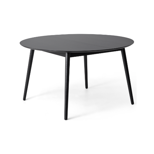 Meza   Hammel Round Spisebord Sort Fenix  Nanolaminat    Sortbejdset Ben 135     74     135     Møbelsalg