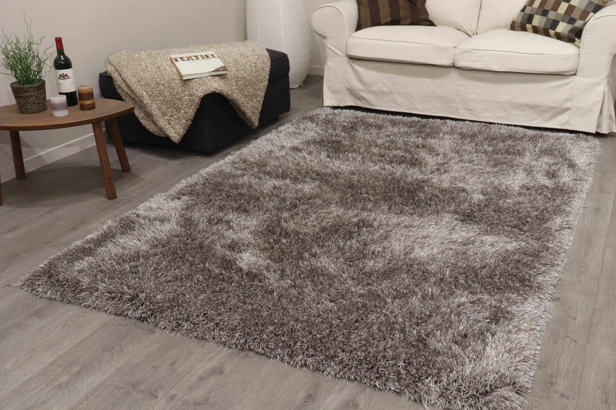 Gulvtæppe Loomery Soho 290ã 200   Askegrå Polyester Shaggy