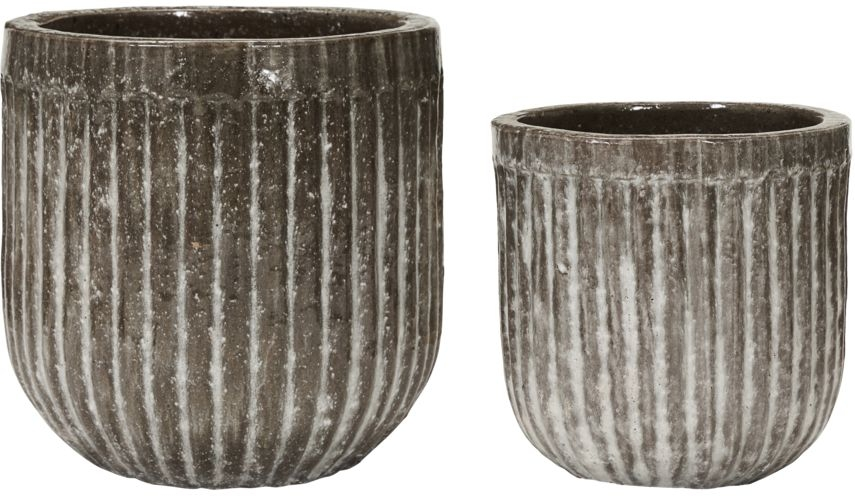 Antik Brun Urtepotte Ø50 cm fra House Doctor - Pharao