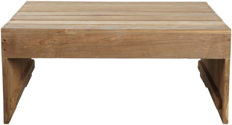Udendørs Sofabord Woodie i Teak – Elegant Terrassebord