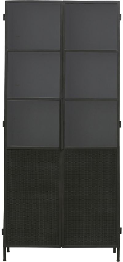 Vitrineskab House Doctor Collect Jern Glas H200xb42xl90   Industrielt Elegant Displayskab