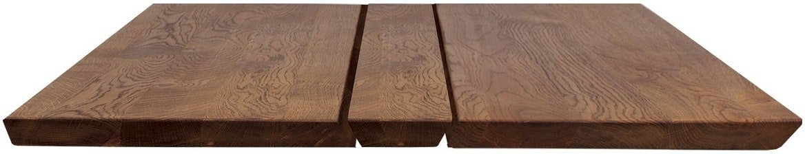 Eksklusiv Egetræ Plankebordplade - Mørk Mocca 240 cm