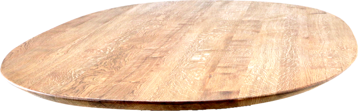 Oval spisebordplade i massivt egetræ – House of Sander
